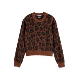 SCOTCH & SODA Tricotat Fuzzy Jacquard U9B01032T 297 peace leopard