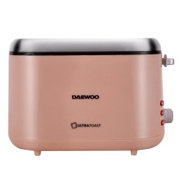Prajitor de paine Daewoo, putere 900 W, functie reincalzire, functie decongelare, indicator luminos, tavita pentru firimituri, spatiu depozitare cablu, control electronic rumenire, carcasa Cool Touch, culoare crem