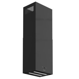 Hota de insula Globalo Werno Isola 40.2 Black, clasa energetica B, latime 40 cm, adancime 30 cm, control electronic, gama de viteza 3 trepte si boost, capacitate maxima de absortie 725 m3/h, Negru