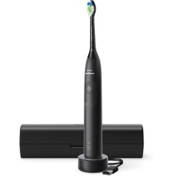 Periuta de dinti electrica PHILIPS Sonicare 5300 HX7101/02, 62000 miscari/minut, 1 program, 1 capat, Negru