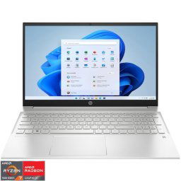 Laptop HP Pavilion 15-eh3001nq, Procesor AMD Ryzen™ 7 7730U, 15.6'' Full HD (1920x1080), IPS, Memorie RAM 16GB DDR4, Capacitate 512GB SSD, Placa video integrata AMD Radeon™ Graphics, Windows 11 Home, Silver