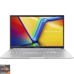 Laptop ASUS Vivobook 15 M1502YA, Procesor AMD Ryzen™ 7 7730U, Display 15.6'' Full HD (1920x1080), IPS, Memorie RAM 8GB DDR4, Capacitate 512GB SSD, Placa video integrata AMD Radeon™ Graphics, No OS, Cool Silver (INT Keyboard)