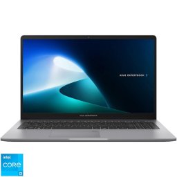 Laptop ASUS ExpertBook P1 P1503CVA, Procesor Intel® Core™ i3-1315U, Display 15.6'' Full HD (1920x1080), Memorie RAM 8GB DDR5, Capacitate 512GB SSD, Placa video integrata Intel® UHD Graphics, No OS, Misty Grey (INT Keyboard)