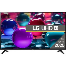 Televizor LG LED 55UA73003LA, 139 cm, Smart, 4K Ultra HD, Clasa F (Model 2025), Negru