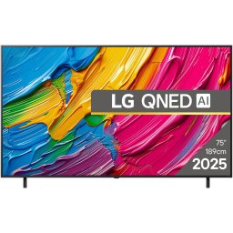 Televizor LG QNED 75QNED80A3A, 189 cm, Smart, 4K Ultra HD, Clasa D (Model 2025), Gri Inchis
