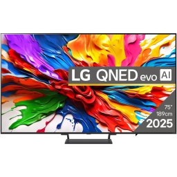 Televizor LG QNED evo MiniLED 75QNED93A6A, 189 cm, Smart, 4K Ultra HD, 100 Hz, Clasa G (Model 2025), Albastru Inchis