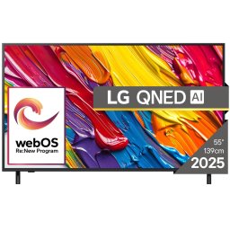 Televizor LG QNED 55QNED84A3C, 139 cm, Smart, 4K Ultra HD, Clasa F (Model 2025), Gri Inchis
