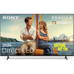 Televizor Sony Bravia 3 LED 85S35, 215 cm, Smart Google TV, 4K Ultra HD, Clasa E (Model 2025), Negru