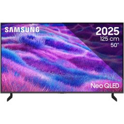 Televizor Samsung MiniLED Neo QLED 50QN80F, 125 cm, Smart, 4K Ultra HD, Clasa G (Model 2025), Argintiu