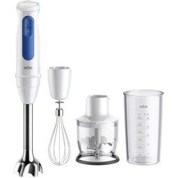 Mixer vertical Braun MQ30202M, 900W, 2 viteze, Tocator 350ml, Tel, Pahar gradat 600ml, Alb