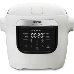 Multicooker Tefal Multicook Basic MY700B30, 700W, 6L, 10 programe automate, gatire multifunctioanala, reincalzire, capacitate mare, vas antiaderent, accesorii incluse, alb / negru