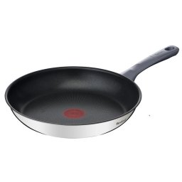 Tigaie Tefal Daily Cook, 28 cm, inductie, invelis antiaderent din titan, indicator Thermo-Signal, maner ergonomic, argintiu / negru