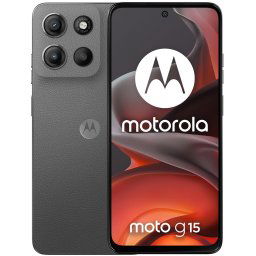 Telefon mobil Motorola moto g15, 6.72 inch, Dual SIM, 128GB, 4GB RAM, 5200 mAh, 4 G, Gravity Grey