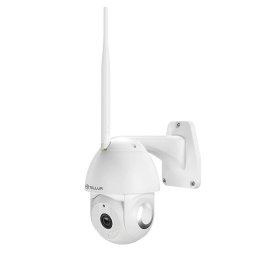Camera de supraveghere Tellur Smart TLL331451 WIFI Exterior UltraHD, 3MP, Autotraking, Night Vision, Detectarea miscarilor, Two-Way Audio, Alarma sonora, Pan 360 grade, Control Vocal, Stocare Cloud, Alb