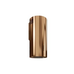 Hota cilindrica decorativa de perete Globalo, Calmio 39.1 Caramel Gold, clasa energetica B, capacitate de absorbtie 570 mc/h, 3 trepte, Auri