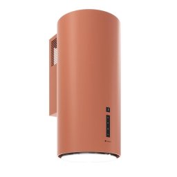 Hota cilindrica decorativa de perete Globalo Miraya 39.1 Brick, clasa energetica B, capacitate de absorbtie 660 mc/h, 4 trepte, Teracota NCS S 3040-Y70R