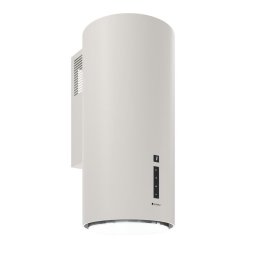 Hota cilindrica decorativa de perete Globalo Miraya 39.1 Ivory, clasa energetica B, capacitate de absorbtie 660 mc/h, 4 trepte, Alb Ivoire Fildes NCS 1002-Y50R