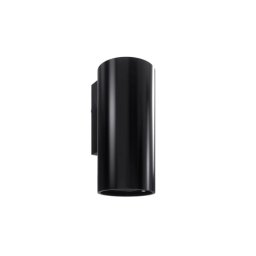 Hota cilindrica decorativa de perete GLOBALO, NEWELIO 39.1, clasa energetica B, capacitate de absorbtie 635mc/h, 3 trepte, Negru