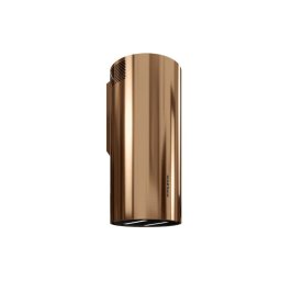 Hota cilindrica decorativa de perete Wereniso 39.1, clasa energetica A, 39 cm latime, control cu taste Soft-Touch, interval de viteza 3 trepte si boost, capacitate maxima 715 mc/h, Auriu-Bronz