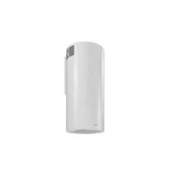 Hota cilindrica decorativa de perete Globalo, LOBELIO 39.1 White, clasa energetica B, capacitate de absorbtie 570 mc/h, 3 trepte, Alba