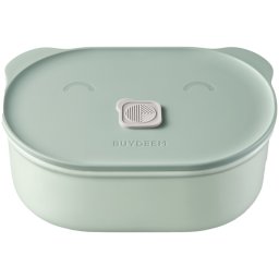 Cutie pentru pranz ceramica Buydeem CT3007-CG, 500 ml, 19.5x11x16.5 cm, Rezistenta la caldura pana la 230°C, Compatibilă cu cuptorul si cuptorul cu microunde, Verde