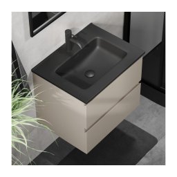 Dulap pentru baie cu lavoar KENWOOD 61x52x45 cm Marakesh/Negru