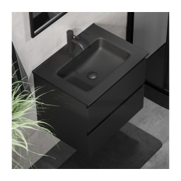 Dulap de baie cu lavoar KENWOOD 61 x 52 x 45 cm, negru