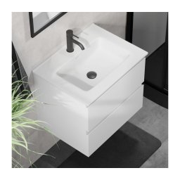 Dulap de baie cu lavoar KENWOOD 61x52x47 cm alb