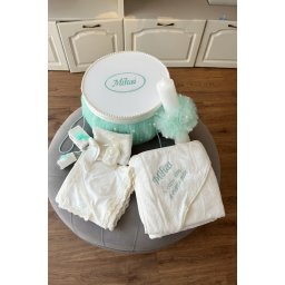 Trusou botez complet Little Pearl Mint Green