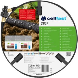 furtun pentru irigare poros cellfast drip 1 2 , lungime 7.5 m