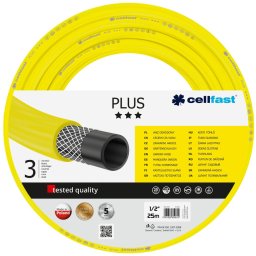 furtun pentru gradina cellfast plus cu 3 straturi, 1 2 , armat, 25m, protectie uv