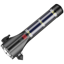 lanterna solara led superfire d30, usb-c, 310lm, 120m, 200mah, sonerie, lumina de urgenta