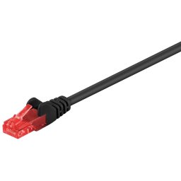 cablu de retea u/utp goobay, cat6, patch cord, 7.5m, negru