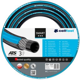 furtun pentru gradina cellfast smart cu 3 straturi, 1 2 , armat, 25m, protectie uv, antirasucire