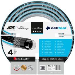 furtun pentru gradina cellfast multiflex cu 4 straturi, 3 4 , armat, 25m, protectie uv, antirasucire