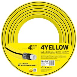 furtun pentru gradina cellfast 4yellow 3 4 , 50m, 4 straturi, protectie uv, antirasucire
