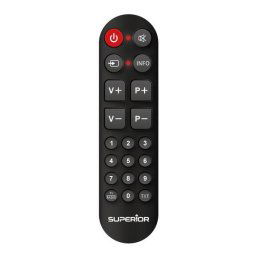 Telecomanda TELECOMANDA UNIVERSALA Superior, compatibila televizoare Samsung, LG, Philips, Sony, Panasonic, bateriile (2 x AAA) nu sunt incluse, negru "SUPTRB014" (timbru verde 0.08 lei)