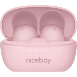 Niceboy Podsie 4 POP - Căști wireless 400 mAh + 2x 40 mAh, IPX4, roz