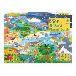 Set Puzzle 300 piese si Carte - Planet Earth Usborne Books