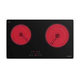 Klarstein Plită CeramEase Slim VTC, ceramică, 2 plite, 4 kW, tactilă, temporizator (OV15-KL-CE-60Slm-Blk)