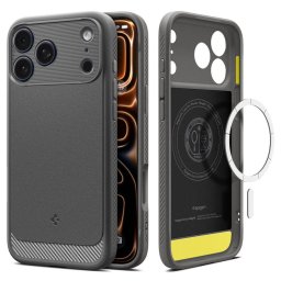 Husa SPIGEN RUGGED ARMOR MAG MAGSAFE IPHONE 17 PRO MAX GREY