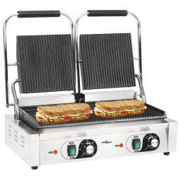 Gossi grill panini dublu cu striatii, 57x30,5x20 cm, 3600 w