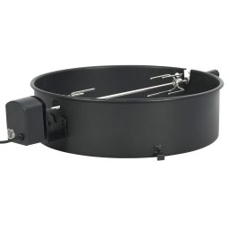 Gossi set de rotisor cu inel pentru gratar, negru, 57 cm
