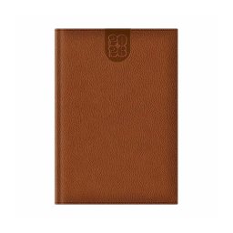 Agenda A5 datata zilnic Dakota, hartie ivory, coperta maro