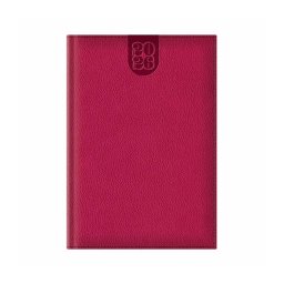 Agenda A5 datata zilnic Dakota, hartie ivory, coperta fucsia