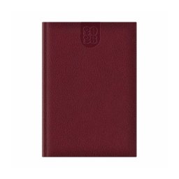 Agenda A5 datata zilnic Dakota, hartie ivory, coperta bordeaux