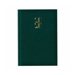 Agenda A5 datata zilnic Arti Lux, hartie ivory, coperta verde