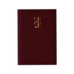 Agenda A5 datata zilnic Arti Lux, hartie ivory, coperta maro