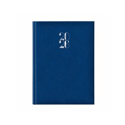 Agenda A5 datata zilnic Arti Lux, hartie ivory, coperta albastru royal