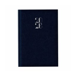 Agenda A5 datata zilnic Arti Lux, hartie ivory, coperta albastra